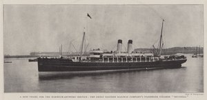 Ett nytt fartyg för Harwich-Antwerp Service, Great Eastern Railway Companys Passenger Steamer Bryssel av English Photographer