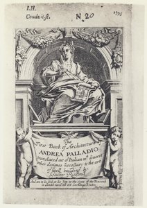 A Palladio, The First Book of Architecture, Tr G Richards 1668 (s/v foto) av English Photographer