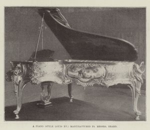 Ett piano (stil Louis XV) tillverkat av Messers Erard av English Photographer