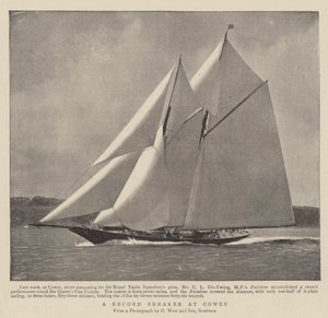 En rekordskärare på Cowes av English Photographer
