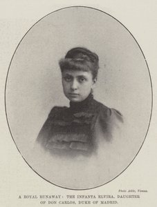 En kunglig flykt, Infanta Elvira, dotter till Don Carlos, hertig av Madrid av English Photographer