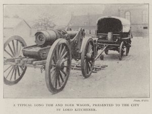 En typisk lång Tom och Boer Wagon, presenterad för staden av Lord Kitchener av English Photographer