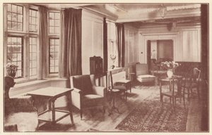 Ett gemensamt rum på Crosby Hall, Cheyne Walk av English Photographer