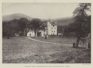Abergeldie Castle, Aberdeenshire, säte för Mr Hugh Mackay Gordon