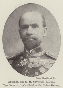 Amiral Sir E H Seymour, KCB, ny överbefälhavare på China Station av English Photographer