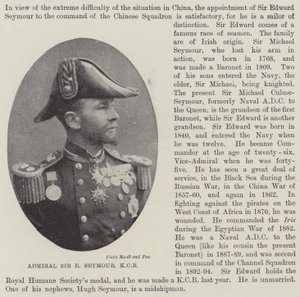 Amiral Sir E Seymour, KCB av English Photographer