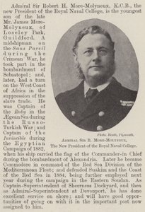 Amiral Sir R More-Molyneux, den nya presidenten för Royal Naval College av English Photographer