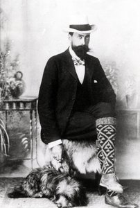 Adrian Hope med Robbie, c. 1880-1900