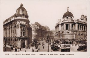 Aldwych, London, Gaiety Theatre, Waldorf Hotel (svartvitt foto) av English Photographer