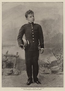 Alfonso XIII kung av Spanien av English Photographer