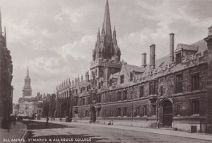 All Saints St Marys och All Souls College av English Photographer