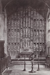 All Souls College Chapel, The Reredos av English Photographer