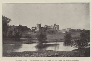 Alnwick Castle, Northumberland, säte för hertigen av Northumberland av English Photographer