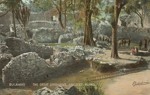 Forntida ruiner av Great Zimbabwe av English Photographer