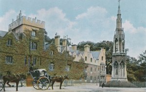 Balliol College och Martyrs Memorial av English Photographer