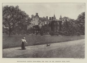 Balnagowan Castle, Ross-Shire, säte för Sir Charles Ross, Baronet av English Photographer