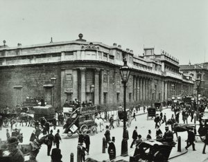 Bank of England, Threadneedle Street, City of London, 1890 av English Photographer
