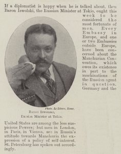 Baron Iswolski, rysk minister i Tokio av English Photographer