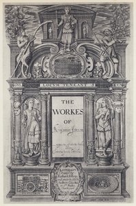 Ben Jonson, The Workers, Worked, WITH Stansby 1616 (s/v foto) av English Photographer