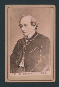 Benjamin Disraeli, visitkort av English Photographer