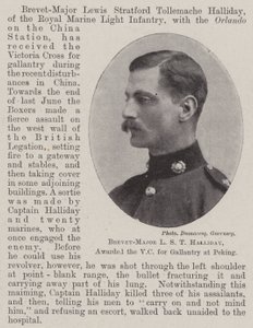 Brevet-Major L S T Halliday, belönades med VC för tapperhet i Peking av English Photographer