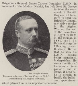 Brigadgeneral Turner Cummins, DSO, befälhavare för 4:e brigaden för Kina av English Photographer