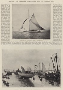 Brittiska och amerikanska tävlande till America Cup