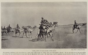 Kamelkåren vid Wadi Halfeh, övre Egypten av English Photographer