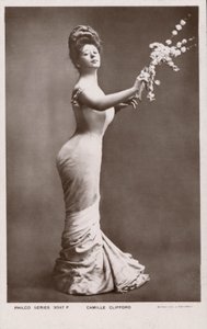 Camille Clifford, den ursprungliga Gibson Girl (s/v foto) av English Photographer