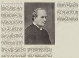 Kanon och ärkediakon Farrar, den nye kapellanen till underhuset av English Photographer
