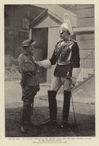Kapten Ames, den högsta officeren i den brittiska armén, och den ärade Maurice Gifford från Rhodesian Horse av English Photographer