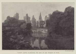 Cardiff Castle, Glamorgan, sätet för markisen av Bute av English Photographer