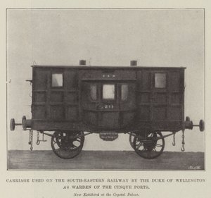 Vagn som användes på den sydöstra järnvägen av hertigen av Wellington som Warden of the Cinque Ports av English Photographer