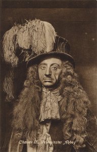 Charles II, Westminster Abbey, London (svartvitt foto) av English Photographer