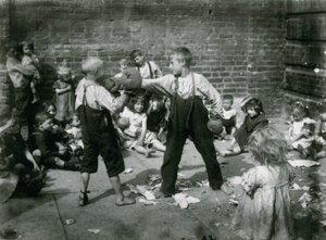 Barnfattigdom, London av English Photographer