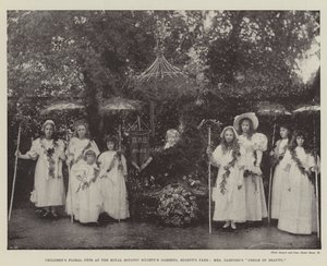 Barns blomsterfest på Royal Botanic Societys Gardens, Regents Park, Mrs Garfords Dream of Beauty av English Photographer