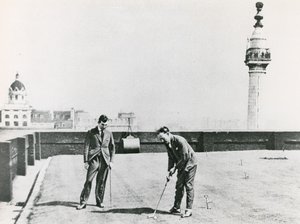 Stadsgolfare sett från monumentet av English Photographer