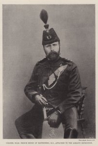 Överste HKH Prins Henrik av Battenberg, KG, knuten till Ashanti-expeditionen av English Photographer
