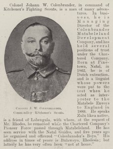 Överste J W Colenbrander, chef för Kitcheners Scouts av English Photographer