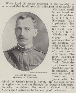 Överste Kitchener, guvernör i Khartoum av English Photographer