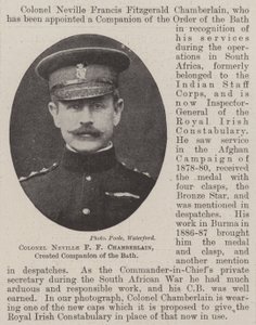 Överste Neville F F Chamberlain, skapade Companion of the Bath av English Photographer