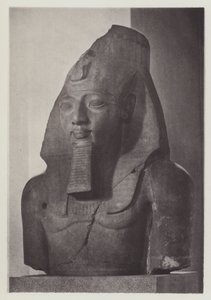 Rameses II:s kolossala huvud (svartvitt foto) av English Photographer