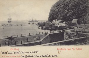 Coolie skeppar Erne och Elbe, St Helena av English Photographer