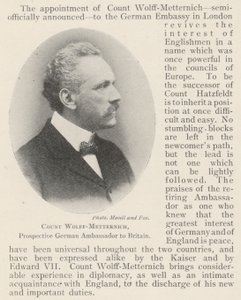 Greve Wolff-Metternich, blivande tysk ambassadör i Storbritannien av English Photographer