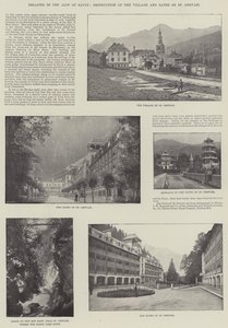 Katastrof i Alperna i Savoy, förstörelse av byn och St Gervais bad