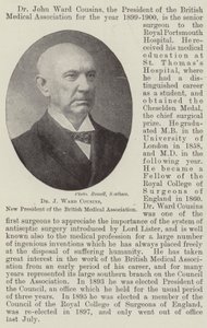 Dr J Ward Cousins, ny ordförande för British Medical Association av English Photographer