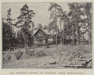 Dr Nansens hus på Lysaker, nära Christiania av English Photographer
