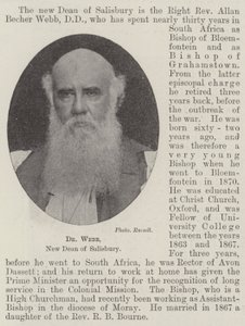 Dr Webb, ny dekanus i Salisbury av English Photographer