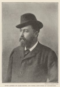 Hertig Alfred av Saxe-Coburg och Gotha, hertigen av Edinburgh av English Photographer