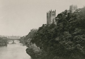 Durham Cathedral, från Prebend Bridge av English Photographer